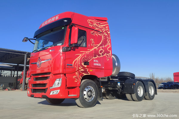 东风商用车 天龙旗舰KX 王者版 580马力 6X4 LNG自动档牵引车(液缓)