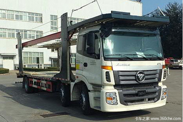 锦州奥捷(金牛牌)福田欧曼底盘中置轴车辆运输车图片