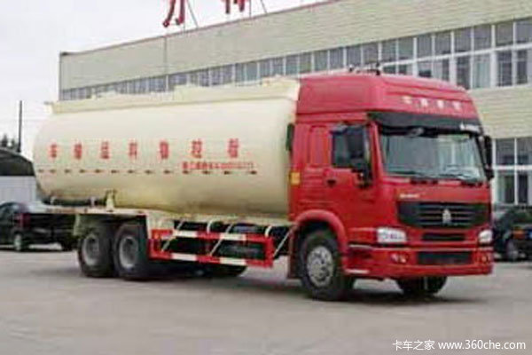 随州力神(醒狮牌)中国重汽底盘粉粒物料运输车图片